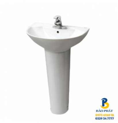 Chậu Lavabo Inax L-288V/L-288VD Treo Tường Kèm Chân Dài