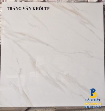 Đá Bóng Kính 100x100 Trung Quốc Trắng Vân Khói