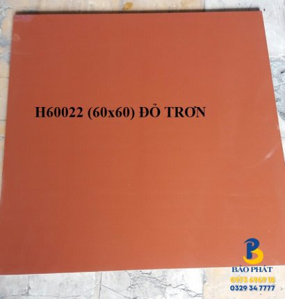 Gạch Bóng Kính 60x60 Trung Quốc H60022 Đỏ Trơn