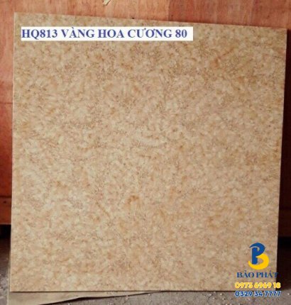 Đá Bóng Kính 80x80 Trung Quốc HQ813 Vàng Hoa Cương