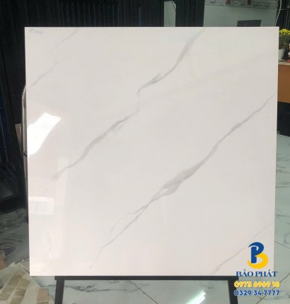 Gạch lát nền 80x80 trắng vân khói màu cổ điển