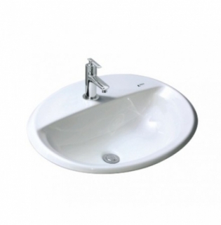 Chậu Rửa Lavabo Âm Bàn Inax L-2395V Dương Vành