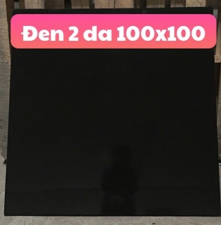 Đá Bóng Kính 100x100 Trung Quốc Đen 2 Da