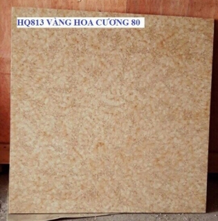 Đá Bóng Kính 80x80 Trung Quốc HQ813 Vàng Hoa Cương