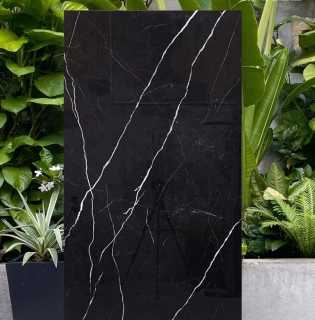 GẠCH KHỔ LỚN 80X160 ĐEN VÂN TRẮNG