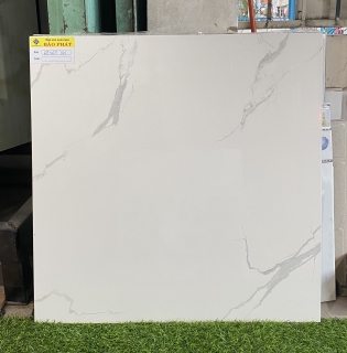 GẠCH LÁT NỀN BÓNG KIẾNG 60X60CM MÀU TRẮNG MÂY