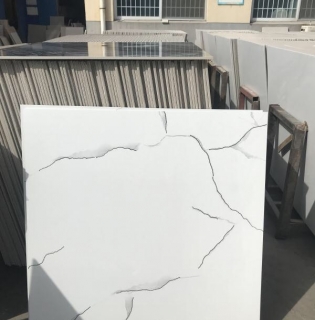 Gạch 100x100 trắng vân khắc kim cao cấp