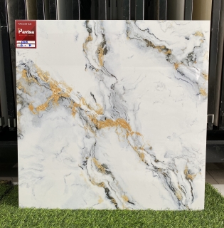 GẠCH LÁT NÊN 80X80 TRẮNG VÂN VÀNG CAO CẤP