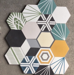 GẠCH TRANG TRÍ LỤC GIÁC