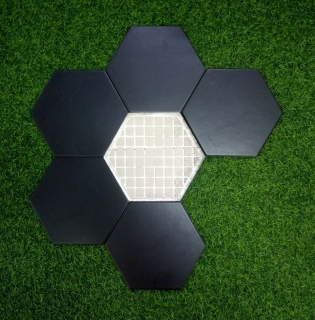 GẠCH LỤC GIÁC MÀU ĐEN