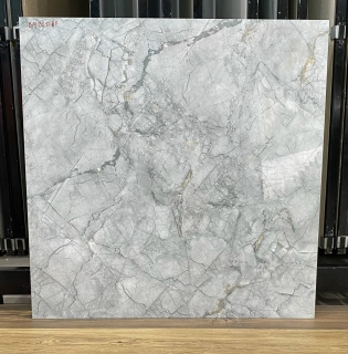 Gạch lát nền 8080 bóng kiếng màu xám mẫu mới