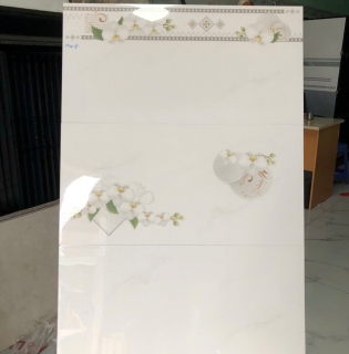 Gạch 40x80 ốp tường màu trắng hoa văn mẫu mới