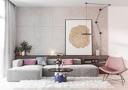 Chọn gạch ốp tường trang trí phòng khách Đẹp - Sang - Độc đáo 