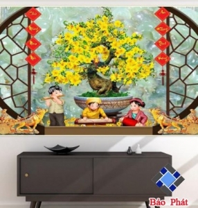 Trang trí gạch tranh cao cấp miền Tây theo phong thủy gia chủ